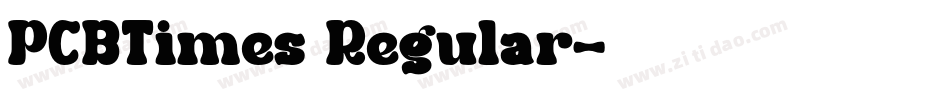 PCBTimes Regular字体转换